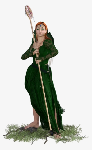 Druid Action Pose1 - Dungeons And Dragons Woman Druid