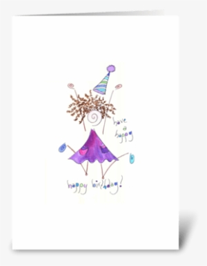 Have A Happy Birthday Greeting Card - Illustration