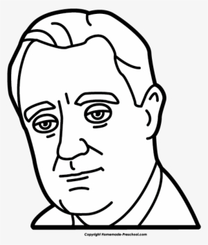 Theodore Roosevelt Clipart Simple - Franklin Roosevelt Clip Art