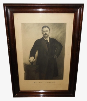 Photogravure Of President Theodore Roosevelt Copyright - Strenuous Life: Essays And Addresses
