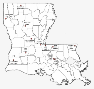 Louisiana Corrections Map - Map Of Louisiana Prisons