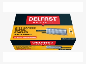Delfast 2100 Barbed Batten Staples Mockup - Box