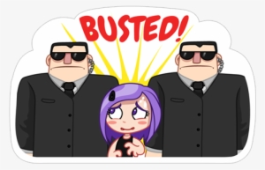 Busted Transparent Png Sticker - Cartoon
