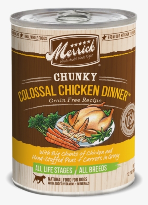 Merrick Grain Free Chunky Colossal Chicken Dinner Dog - Merrick Wet Dog Food