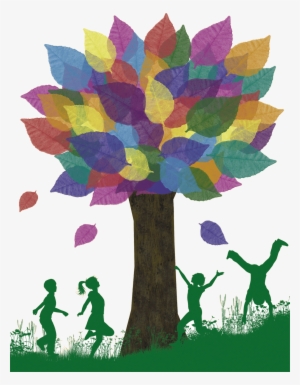 Autism-tree - Children Playing On Grass