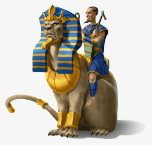 Gold Sphinx - Tibia Mount Png