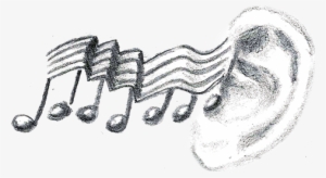 Noise Icon Drawing - Hand Drawn Music Notes Png