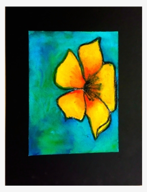 Watercolor Flower Small Georgia O'keeffe - Painting