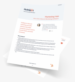 Hubspot Marketing Software Datasheet Template - Brochure