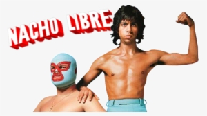 Nacho Libre Movie Image With Logo And Character - Nacho Libre