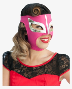 Penelope Pink Lucha Libre Mask - Red Lucha Libre Mask