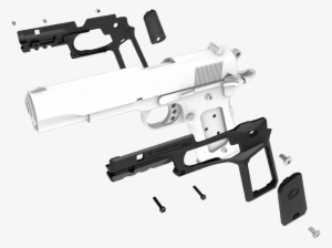 Recover Tactical Cc3p Phantom Grip & Rail System For - Recover Tactical Gun Grips Cc3h 1911 Grip