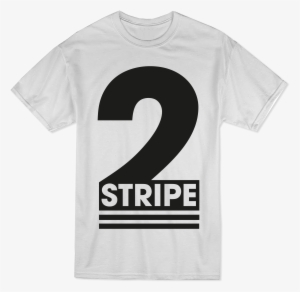 Home / Tshirts / 2 Stripe Logo White