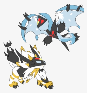 Solgaleo And Lunala - Dawn Wings Necrozma Chibi