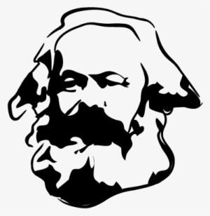 Vinilo Decorativo Retrato Karl Marx - Karl Marx Stencil