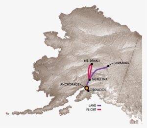 Alaska Tours & Cruises - Canada Ogilvie Mountains Map
