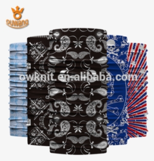 Multifunctional Ski Hair Scarf Red White And Blue Colorful - Floor