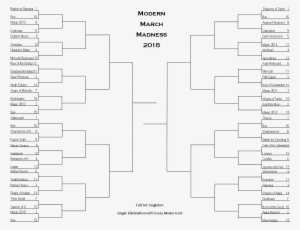 March Madness Bracket Png Clip Art Black And White - Madness Bracket Transparent