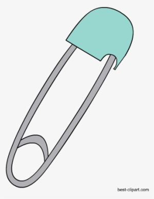 safety pin, free baby shower clip art image - baby shower
