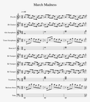 March Madness Sheet Music 1 Of 16 Pages - March Madness Piano Sheet Music
