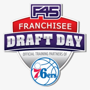 F45 Training Fitness Franchisee Draft Day - Fathead Philadelphia 76ers Teammate Logo, Multicolor