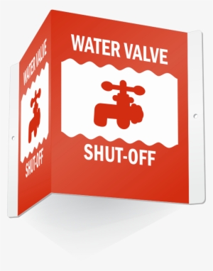 Zoom, Price, Buy - Water Valve Shut Off Sign