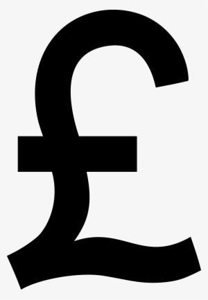 Black Pound Sterling Symbol - Pound Sterling Symbol
