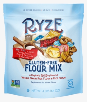 available bag size - ryze gluten free flour yellow bag, 4lbs