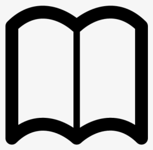 Book Outlined Symbol Of Opened Pages Vector - Book Icon No Background