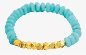 Gold Nugget Bead Bracelet - Bracelet