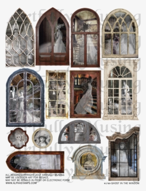 More Old Windows - Haunted House Window Png