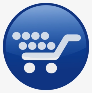 Twitter Knows We Want To Push The Buy Button - Blue Shopping Cart