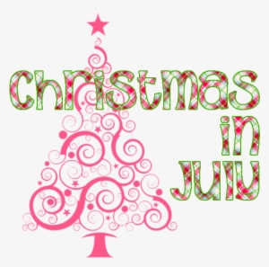 Christmas In July Sale - Drawings Of Christmas Tree Swirls