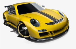 Porsche 911 Gt3 Yellow W Grey Stripes