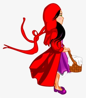 Little Red Riding Hood, Fairytale, Cap, Basket, Kid - Little Red Riding Hood Clipart