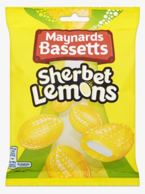 Maynards Bassetts Lemon Sherberts 192g Bag - Bassetts Sherbet Lemons 200 G