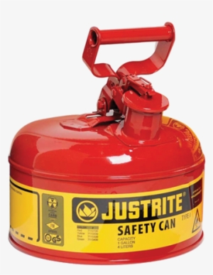 Justrite Type I Safety Can, One-gallon Gasoline Can