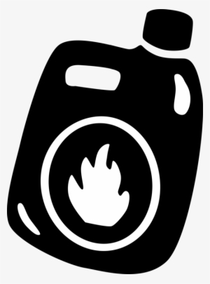 Vector Illustration Of Flammable Liquid Gasoline Jerry - Clip Art