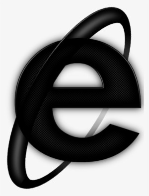 Black Internet Explorer Icon - Internet Explorer Png Black