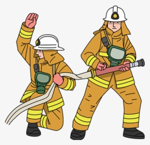 Firefighter Clipart Rescuer - Firefighter Team Clip Art
