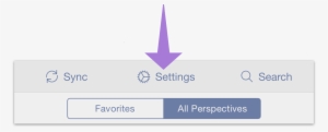The Settings Menu Is Reached From The Secret Bar In - Omnifocus