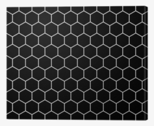 Vector Modern Seamless Geometry Pattern Hex, Black - Hexagon