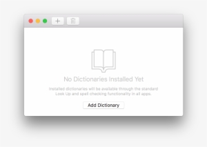 Click "add Dictionary" - Accounting Information System