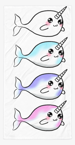 Derpy Narwhal Quad Towel - Iphone