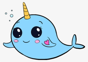 How To Draw Cute Narwhal - Easy Drawing Of A Narwhal