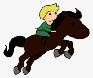 Niall On A Horse Cartoon - Cartoon