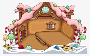 Deluxe Gingerbread House In-game - Club Penguin Gingerbread House