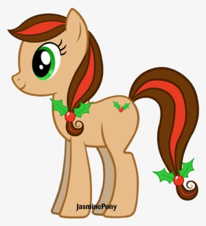 Holly Leaves Christmas Pony By Jasminepony On - Christmas Pony Cartoon