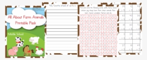 Free Farm Animals Unit Study And Printables - Word Search