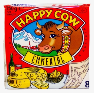 Happy Cow Emmental Cheese Slice 150 Gm - Happy Cow Cheese Sandwich 200g